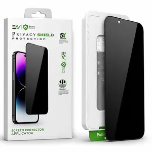 Electronic World Privacy Screen Protector for iPhone 16 Series Anti Spy Tempered Glass with Bubble-Free Installation Kit, Edge to Edge Scratch Resistant HD Protective Film