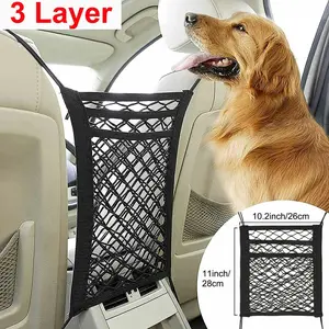 Dog Barrier Guard Back Seat Safety Protector Mesh Net For SUV Truck Gift