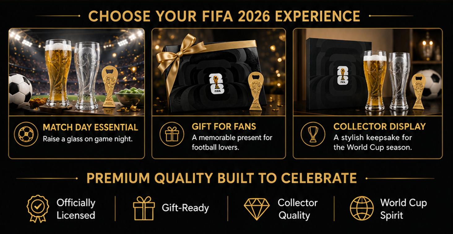 【FIFA WORLD CUP 2026 】Gift Set（Not Glass） 17oz Shatterproof Trophy Pilsner Plastic Beer Cup&Trophy-Shaped Bottle Opener 3-day delivery Perfect for soccer Fans & Parties SummerVibes,summerwins