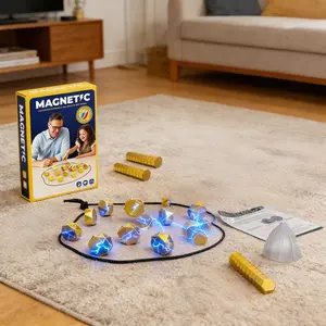 Family Strategy Board Game, Portable Magnetic Toy, Perfect for Travel and Parties, Ideal Birthday Gift, Desktop Game