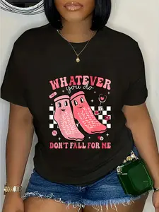 100% Cotton Valentine Whatever You Do Don't Fall For Me RN PCT CNA Nurse T-Shirt