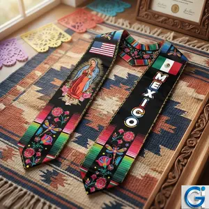 Mexican Graduation Sash and Mexican American Flag Sash are the perfect graduation stoles for 2026, making them an ideal graduation gift for both him and her