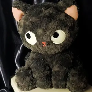 Cat Plush Doll Sitting Pose Cute Holiday Decoration, Birthday Gift, Valentine's Day Present, Adorable Stuffed Animal Toy