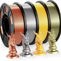 Silk Red Copper/Silver/Bronze/Gold