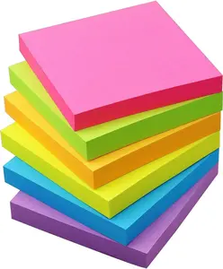 Sticky Notes 3x3 Self-Stick Notes Pads with 6 Bright Colors, Easy to  for Office, School, , 6 Pads/Pack, 100 Sheets/Pad(Standard)