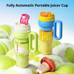 33oz Cordless Smoothie Maker and Tumbler 2-in-1 USB Rechargeable Travel Cup with Ice Crushing for Gym Travel Daily Use automatic blender Powerful Juicer Portable