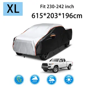Pickup Truck Cover Outdoor Rainproof Dustproof UV Protection Cover Silver For Ram 1500 2500