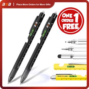 [1 Order = 1 Free Pen] BIIB Fathers Day Gift for Men 9 in 1 Multitool Pen, Mens Gifts for Him Dad Husband, Dad Gifts from Daughter Son, Personalized Gifts Ideas, Birthday Gifts for Men, Tools Cool Gadgets