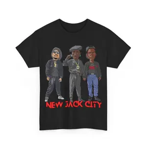 New Jack City Movie T Shirt Wesley Snipes Ice T Unisex Heavy Cotton Tee