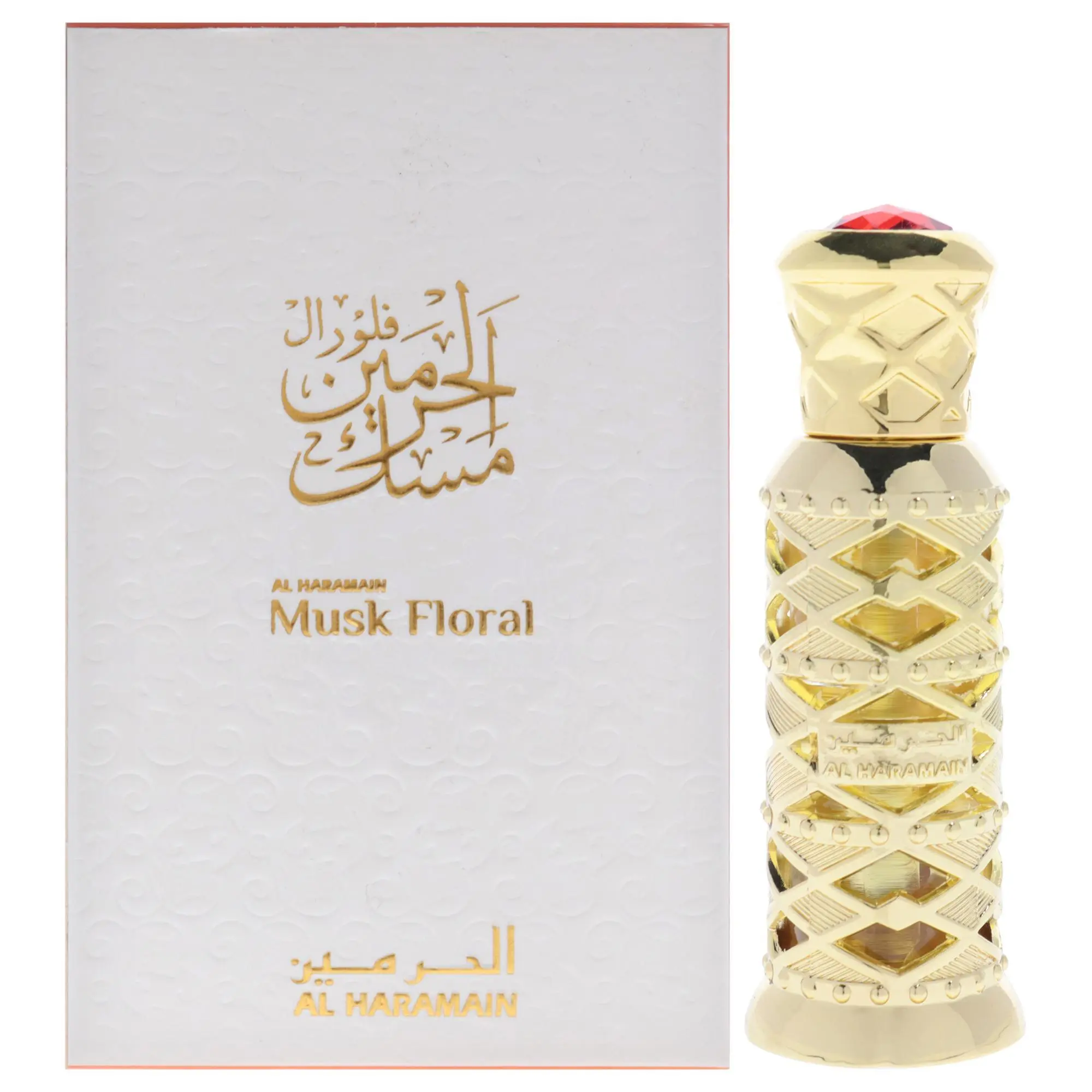 Al Haramain Musk-Floral Unisex Concentrated Perfume Oil, 0.37 fl oz Long-Lasting Single Bottle, Enduring