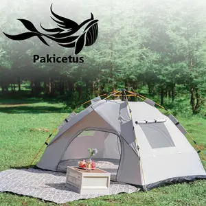 PAKICETUS Automatic Pop-Up Camping Tent, Windproof And Sun-Resistant, Suitable For Park Camping Trips, Outdoor Hiking Adventures, Beach Family Vacations, Portable Foldable Design, The Perfect Holiday Gift