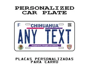Personalized Chihuahua Car Plate - Decorative Aluminum Plate with High-Gloss Finish