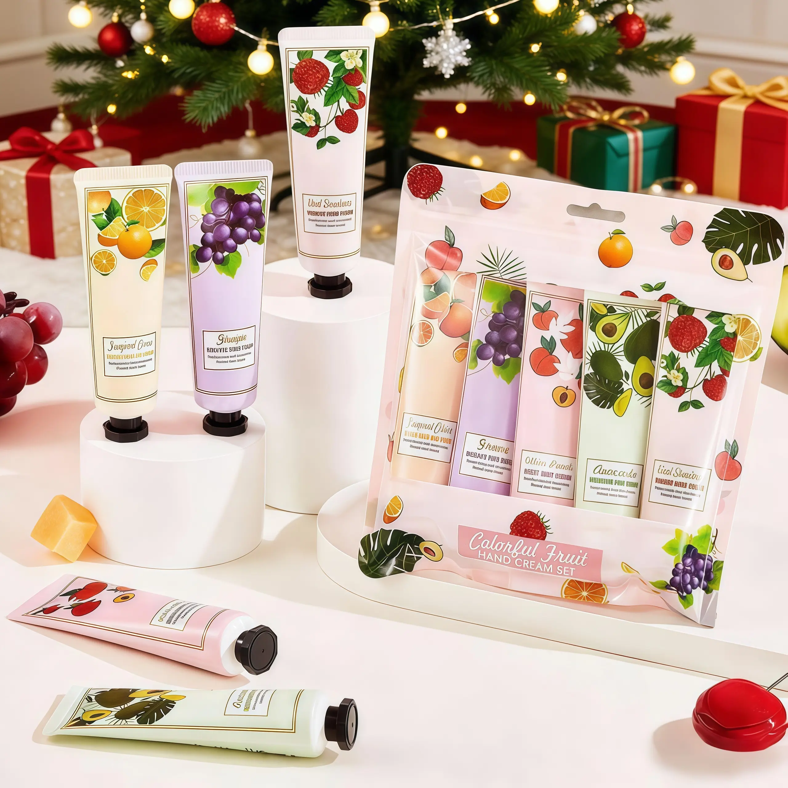Hand Cream Gift Set for Women, 5 Piece Travel Size Hydrating Lotion for Dry Skin, Moisturizing Hand Care with Assorted Scents, 30g Each, Aroma Feature Hand Lotions