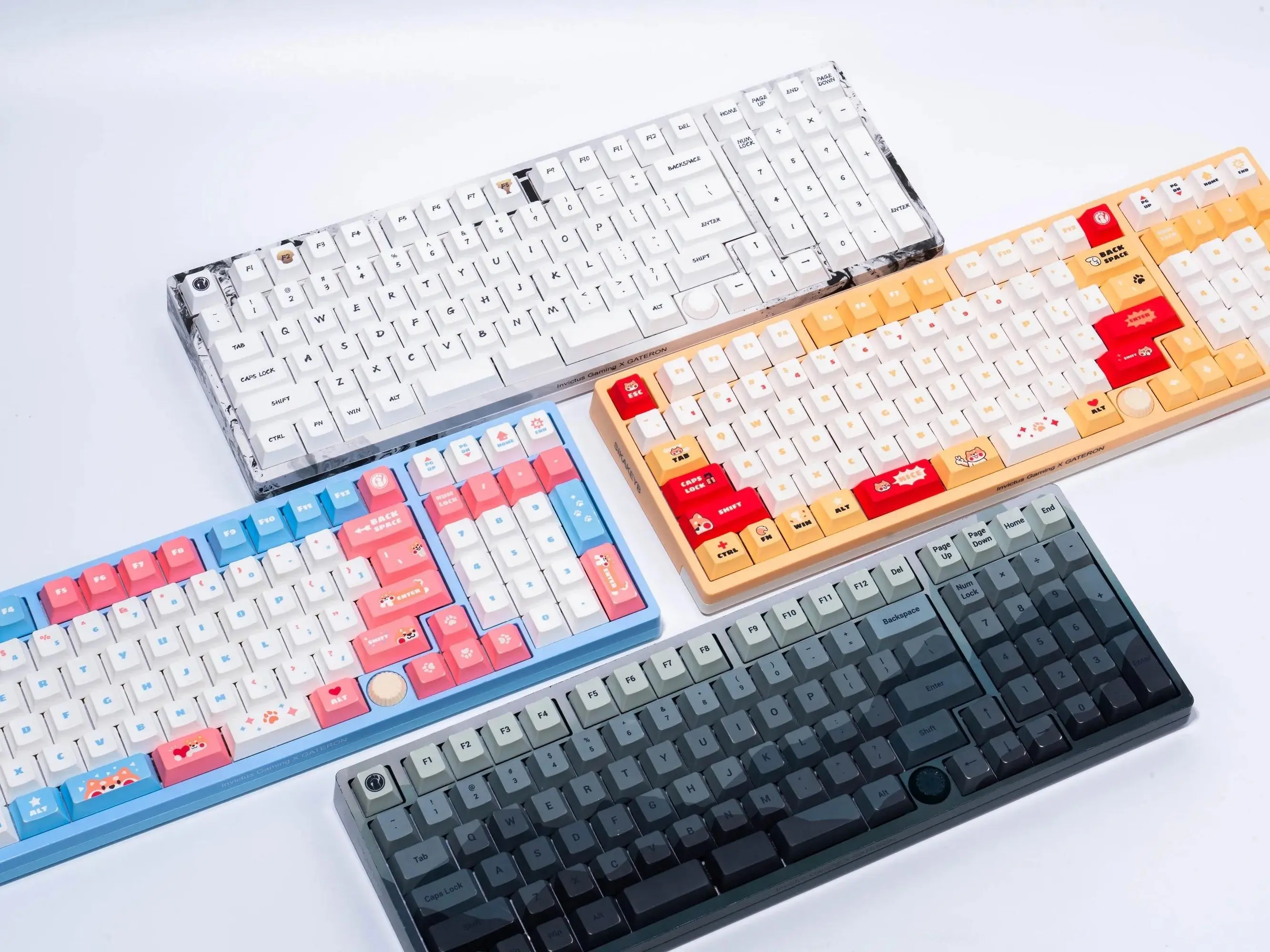 GATERON iG98 Wireless Mechanical Keyboard – Triple Mode (Bluetooth 5.0/2.4G/USB-C), 4000mAh Rechargeable Battery, RGB LED, 98+2 Key Layout, Co-branded Edition