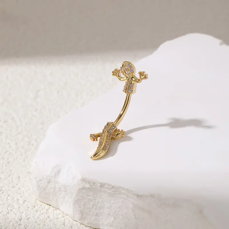 Women's Animal Lizard Belly Ring, Artificial Zirconia Body Jewelry, Casual Party Accessory, Comfortable Wear-Through Design, Belly Button Rings, Belly Button Piercing, Body Jewellery