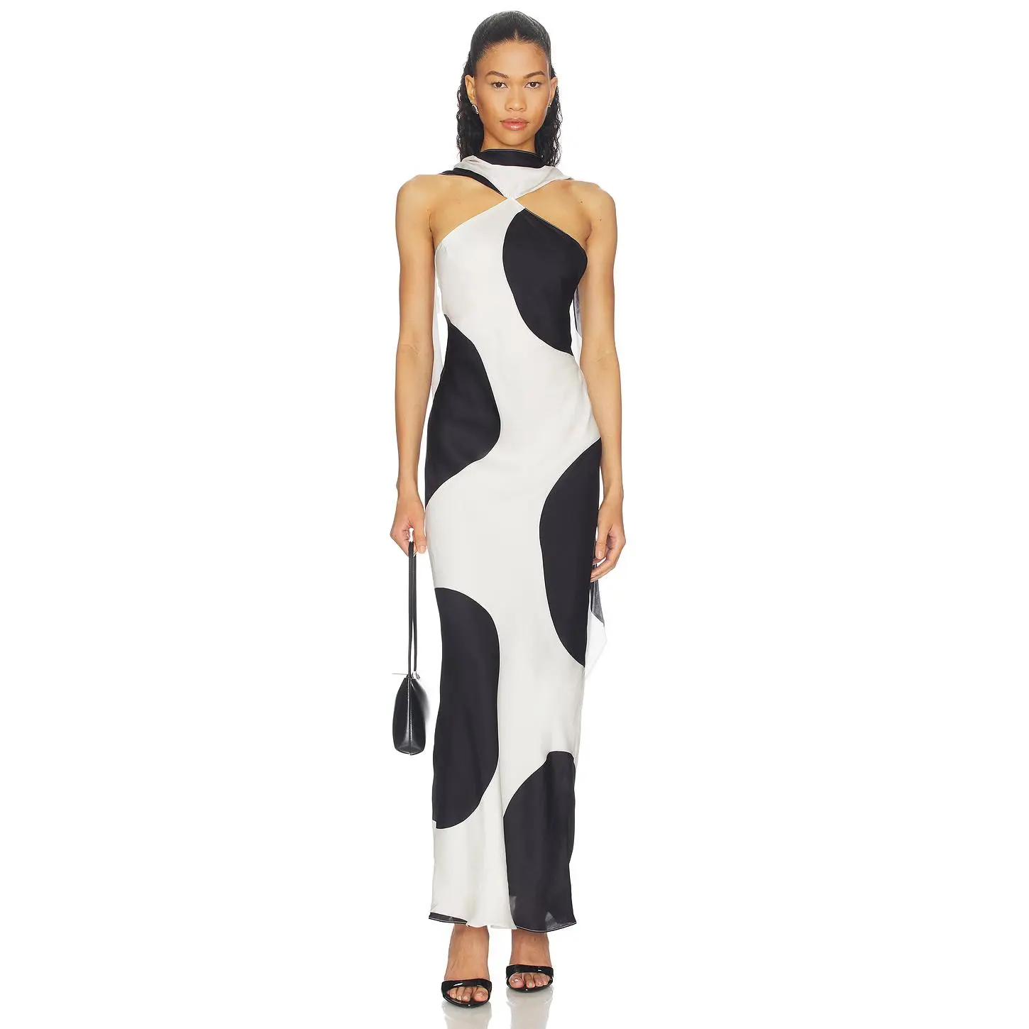 Amanda Uprichard x REVOLVE Ashton Maxi Dress in Black & White