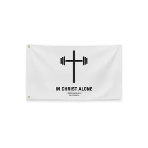Celebrate Your Faith with this Stunning Christian Flag Decor - Perfect for Home or Church Banners Ornaments Party Decoration Supplies Whiteroom decor
