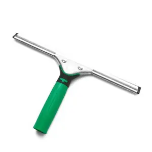 Unger Ergotec XL Squeegee Complete with Ergonomic Design Extra Long Handle Non Slip Rubber Grip and Quick Release S Spring Backplate