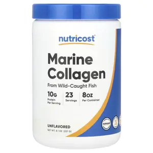 Nutricost Marine Collagen From Wild-Caught Fish, Unflavored, 8.1 oz (227 g)