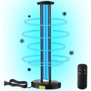 100w UV Light Ozone free Sanitizer Ultraviolet  Lamp for Whole Room and House, Device Mold Dust with 3 gear Timer Remote Control,for Bathroom, Toilet, Office or Travel