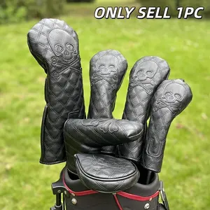 Pure Skull Pattern Golf Club Cover, Protective Cover for Driver, Course & Hybrid Clubs, New Limited Edition Design, Golf Accessories