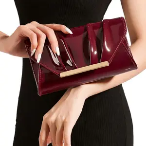 Elegant Glossy Clutch Purse – Women’s Evening Bag, Wedding & Party Handbag