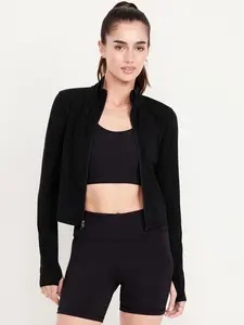 Old Navy Women's StudioSmooth Crop Full Zip