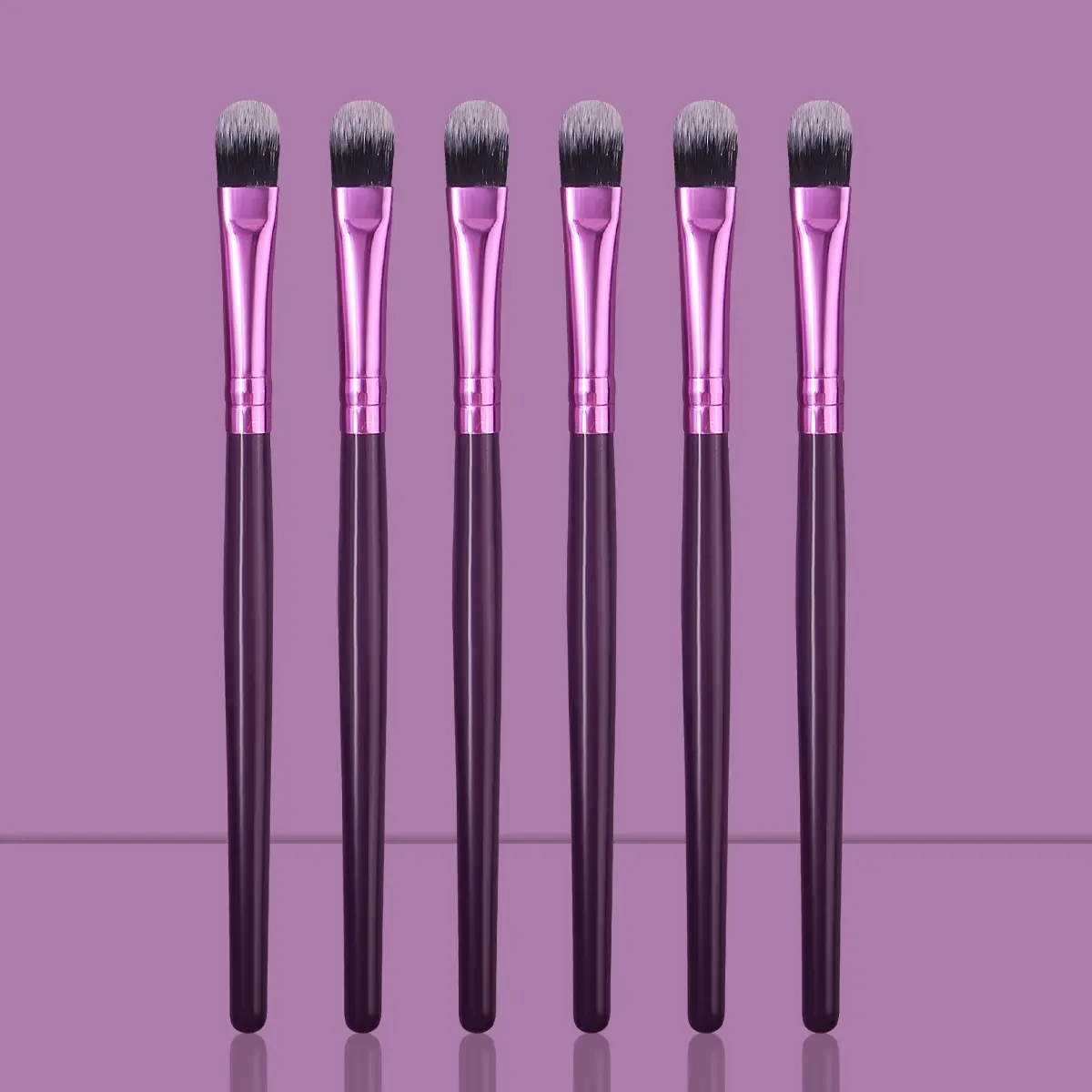 6pcs Soft-bristled Makeup Brushes with Wooden Handles, Essential Brushes, Eyeshadow Brush Set for Eyeshadow, Eyebrows, Concealer, Apply Makeup Evenly and Naturally, Portable Beauty Tool for Beginners During Travel, Brush Set Cosmetic, Makeup Brush Sets