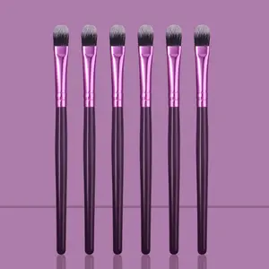 6pcs High-quality Soft-bristled Makeup Brushes with Wooden Handles, Eyeshadow Brush Set for Eyeshadow, Eyebrows, Concealer and Other Makeup Brushes, Apply Makeup Evenly and Naturally, Portable Beauty Tool for Beginners During Travel, Brush Set Cosmetic