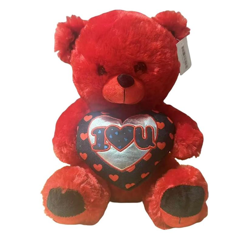 Red Teddy Bear Cuddly Valentine’s Day Gift| Novelty & Gag Toys | Plush Cartoon Dolls Fan Gifts