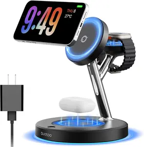New 3 in 1 Charging Station for Apple Devices Magsafe Compatible with iPhone 17 16 15 14 13 12 AirPods iWatch Series Wireless Charger Stand
