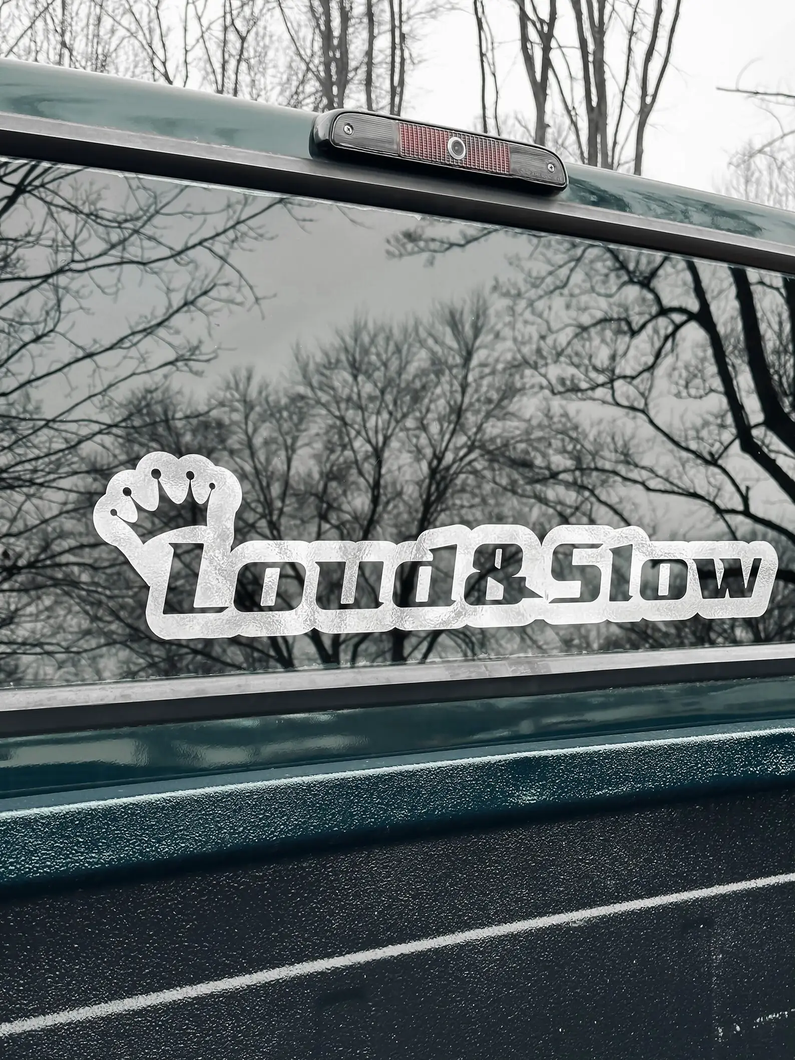 Loud & Slow Decal, 2-Pack Options (20 Colors) Custom Decal, Bumper Sticker, Window Graphic, Car, Truck, SUV, Toolbox, Diesel, Diy