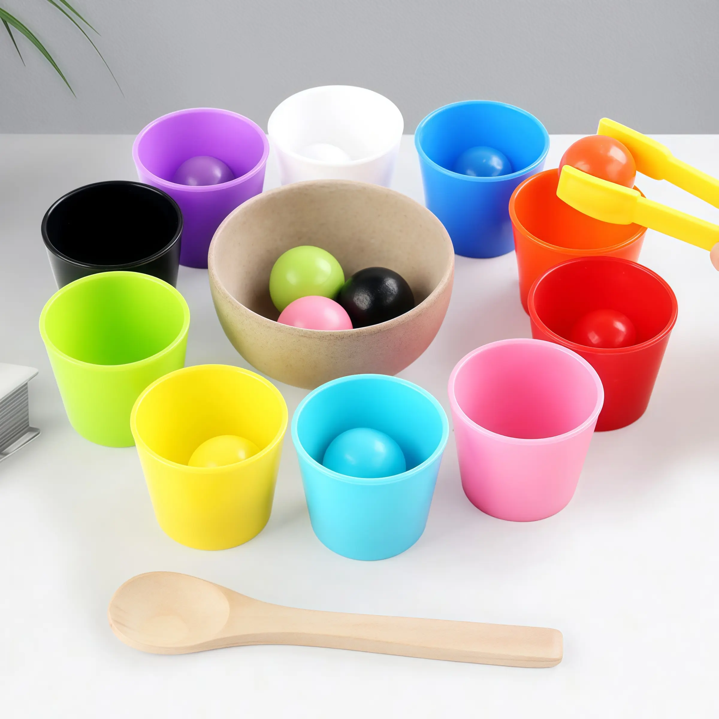 Children Color Matching Training Toy Set, Sensory Play Set, Sensory Activity Board, Hand-Eye Coordination & Logic Development, Sensory Development, Ideal Gift for Kids