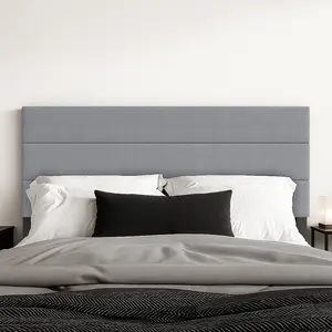 Favorer Etta Channel Tufted Upholstered Headboard - Available in Twin, Full, Queen, King sizes