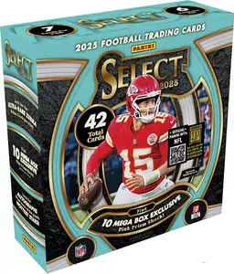 LIVE RIP! - (x1) 2025 Select Football MEGA Box - ZEBRAS, TIE-DYES! - (Pink Shocks)