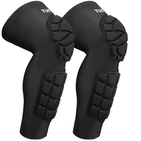 TUOY 1 Pair Unisex Knee Pads with Shin & Calf Guards, Thickened EVA Foam, Anti-Slip Breathable Compression Sleeves, Injury Prevention Gear for Sports, Construction Work