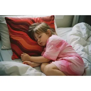 Copacabana Print Pillow - Ruby