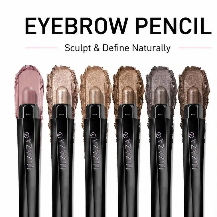 LUXAZA 6 or 10 Shade Eyeshadow Stick Cosmetic Set - Shimmer, Matte, Brown Metallic Cream Pencil Crayon, Smudge-Proof, Waterproof, Long-Lasting, Enhancing for Bigger Bright Eyes, Christmas Gift