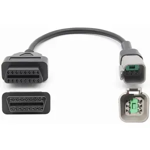 OBD2 Adapter  6 Pin for CAN AM for BRP  ATV UTV  Clut to OBD2 16 Pin OBDII  Diagnostic Connector, Work with ELM327 Scanner Code Reader