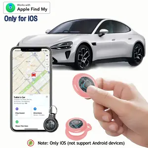 [Free Deliver] Tukio GPS Tracker(iOS Only) Lucid Tag for Cars & Pets - Mini Clear Design, Weatherproof Case, Anti-Lost Device, Works with Apple Find My (iOS Only), No Monthly Fees, IP67 Waterproof, Replaceable Battery Remote