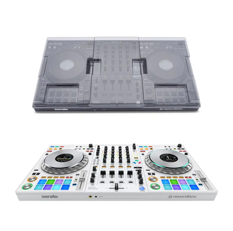 Pioneer DJ DDJ-FLX10-W + Decksaver Cover