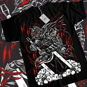 Men's Berserk Guts Berserker Armour Manga Strip Graphic T-Shirt - Unisex, Comfortable Cotton Fabric, Cosplay, Casual Everyday Wear, All Sizes