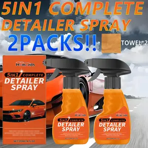 Homonth Car Five-In-One Detail Spray, Stain Removal Rainproof Waterproof Paint Surface Brightening Maintenance Cleaner