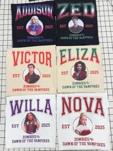 Vintage Zombies 4 Dawn Of The Vampires Shirt, Addison Eliza Nova Victor Willa Zed Tee, Zombies 4 Characters Shirt, Zombies 4 Group Shirt