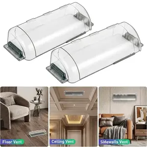 2 Pack Air & Heat Deflector for Vents, Sidewalls and Ceiling Registers, Adjustable from 8.5" to 15"