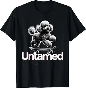 Casual Cotton shortsleeve tees Poodle Standard Miniature Toy Poodle Untamed T-Shirt