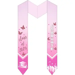 Graduation Stole Class of 2026,Unisex Honor Butterflys Graduation Sash for High School,College,Graduation Gifts