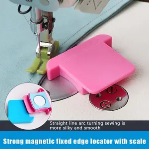 Universal Sewing Machine Magnetic Seam Guide, Strong Magnet Positioning Tool, Lockstitch Machine Single Needle, Sewing Machine Gauge Presser, Sewing Supplies Crafts