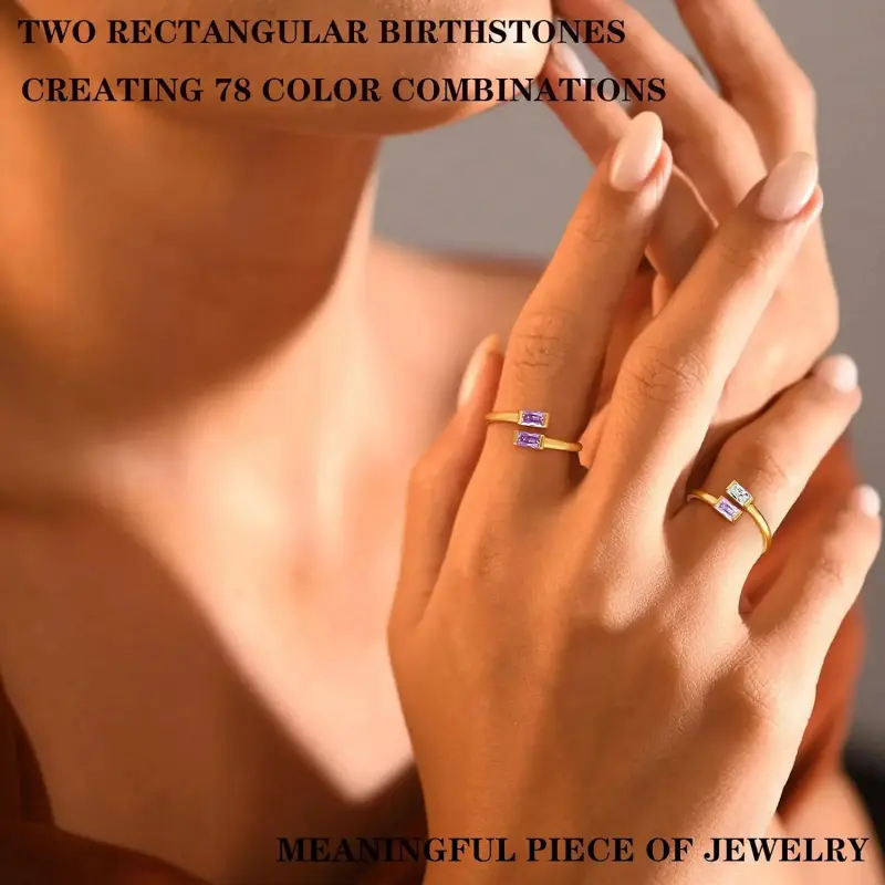 Gold Birthstone Rings for Women Non Tarnish 14K Gold Plated Adjustable Emerald Ring Cubic Zirconia Gemstone Promise Ring for Her Engagement Personalized Waterproof Jewelry Gifts for Birthday Gold Birthstone Rings for Women Non Tarnish 14K Gold Plated Adjustable Emerald Ring Cubic Zirconia Gemstone Promise Ring for Her Engagement Personalized Waterproof Jewelry Gifts for Birthday