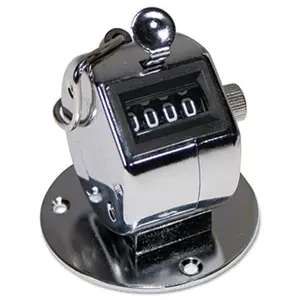 Advantus  Tally II Desk Model Tally Counter Registers 0-9999 Chrome